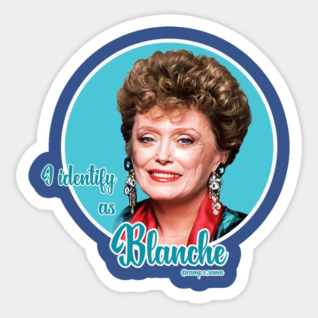 Blanche Devereaux Sticker by Camp.o.rama